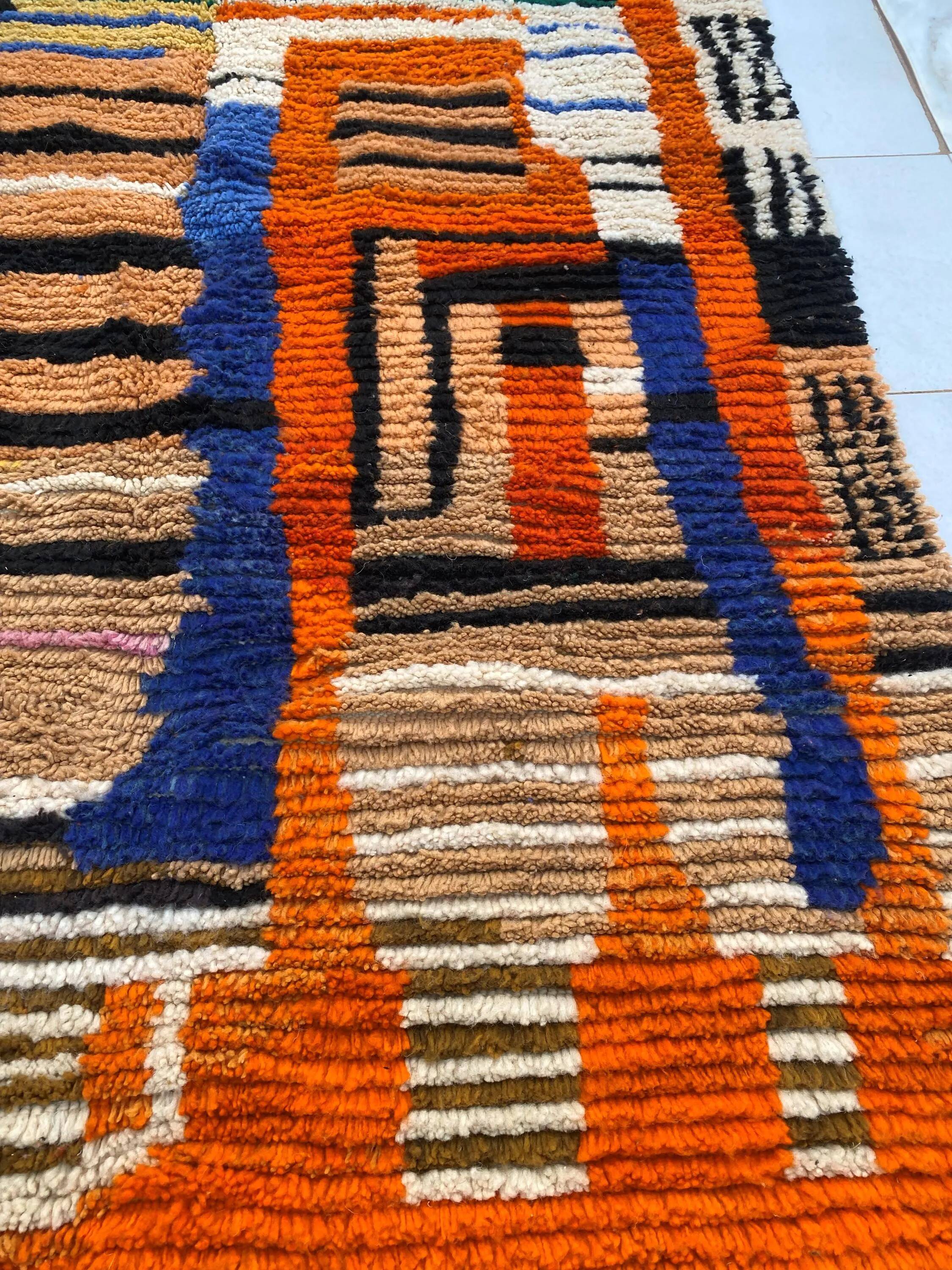 Traditional handmade Moroccan rug 3x2 m