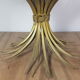 Table basse ronde gerbe de blé 1970