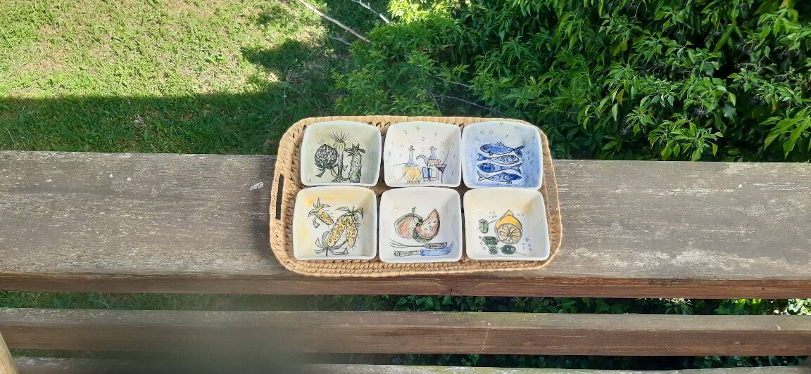 Ceramic aperitif service, 1970s