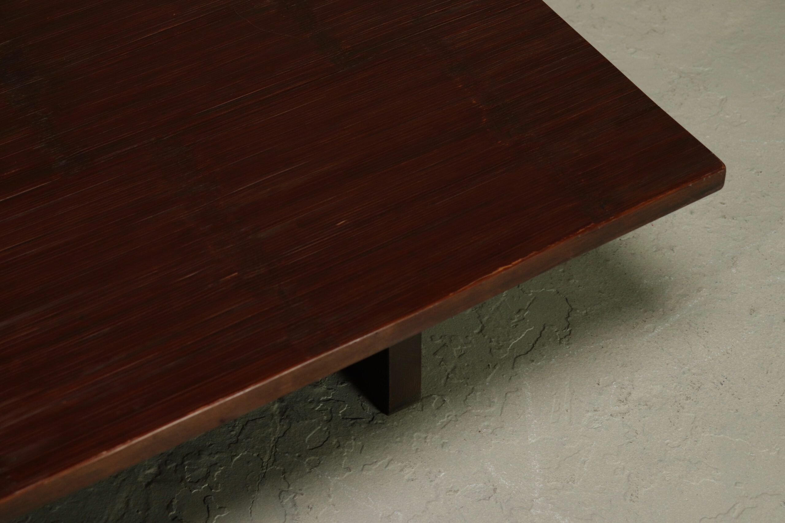 Bamboo and wood coffee table by Axel Vervoordt 1980s