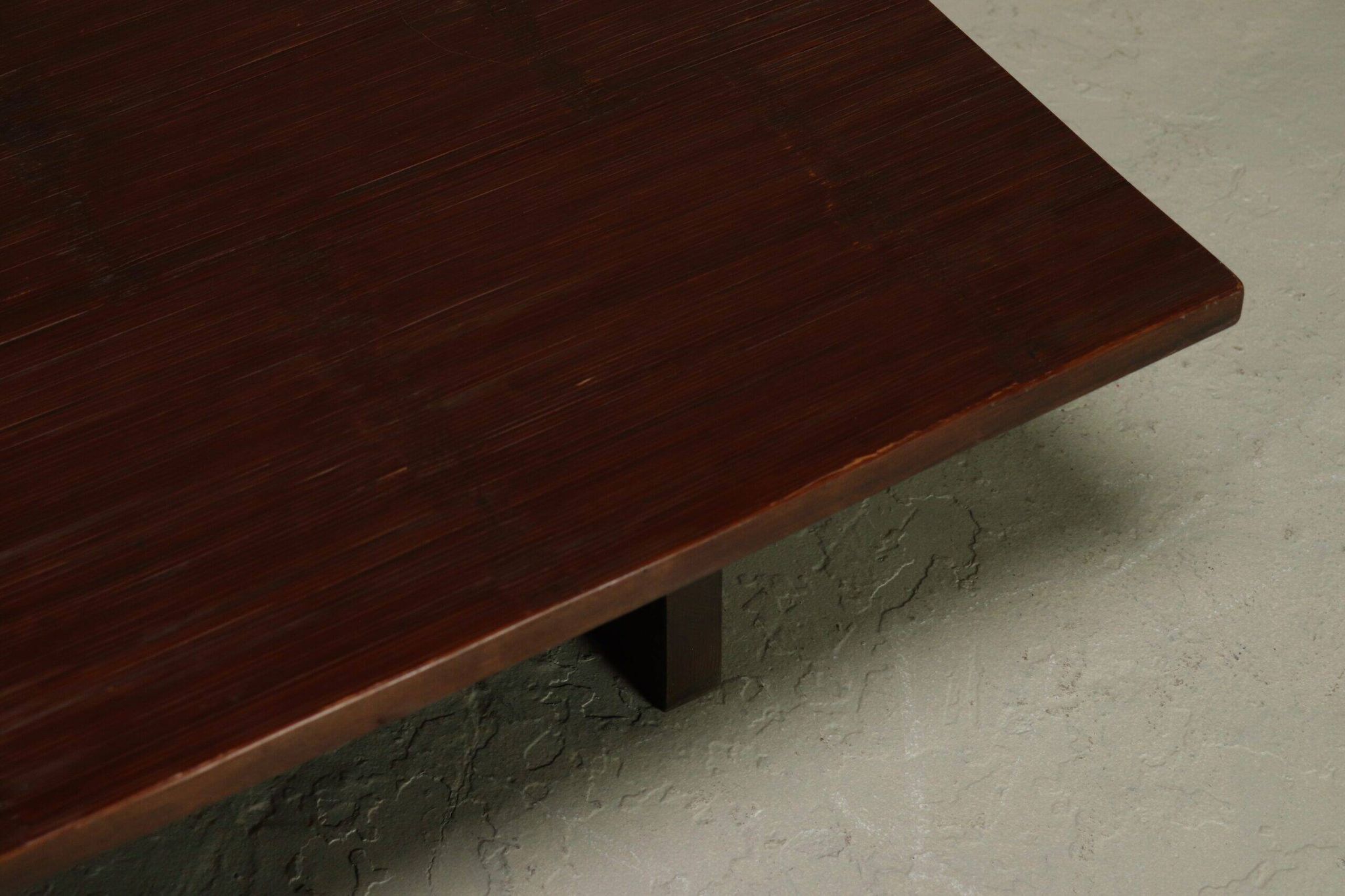 Bamboo and wood coffee table by Axel Vervoordt 1980s