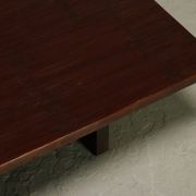 Bamboo and wood coffee table by Axel Vervoordt 1980s