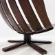 Vintage swivel armchair 1970 by Hans Brattrud for Hove Möbler