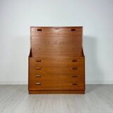 1960s Vintage Danish Teak Secretary by Børge Mogensen - Søborg Møbelfabrik