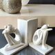 Paire de serre-livres figurines féminines