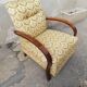 Chair 50s green floral fabric