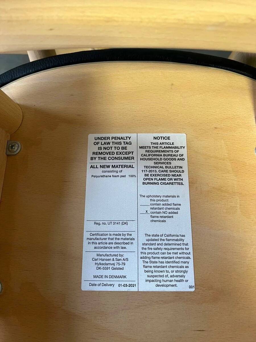 6 chaise de salle à manger CH33 Hans Wegner