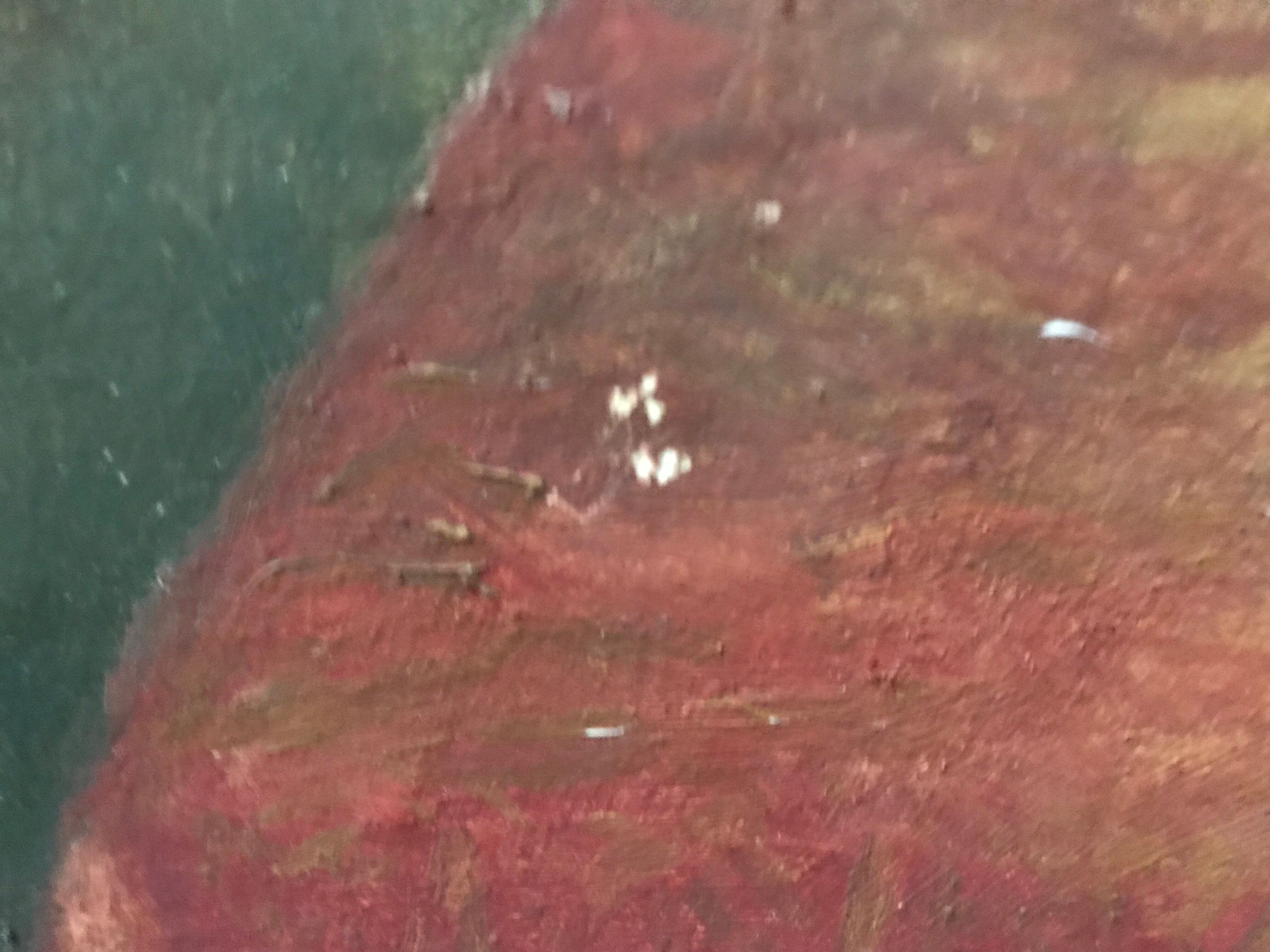 Bouquet of flowers signed L.Noireaut