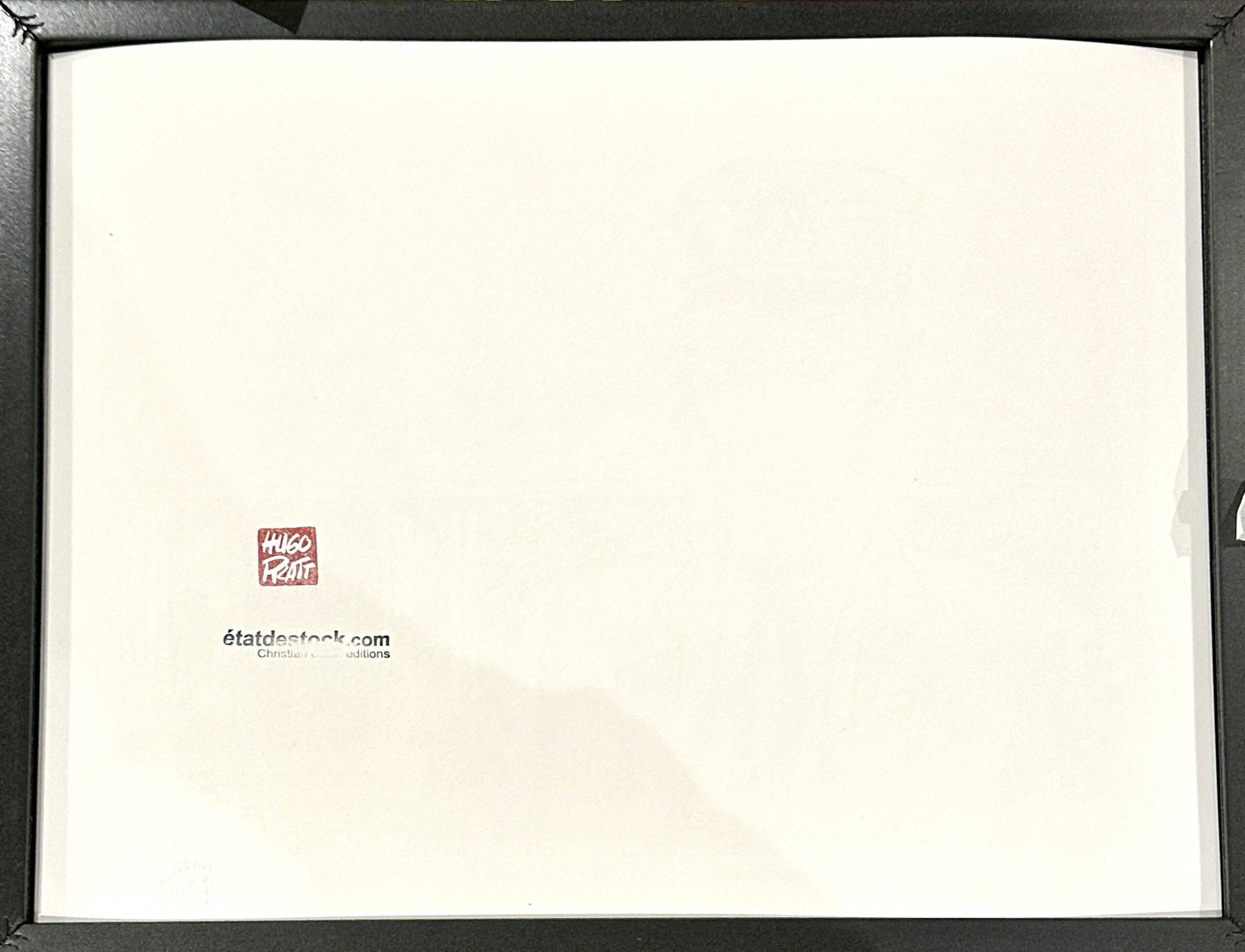 Sérigraphie originale - Hugot Pratt - Corto Maltese - numérotée + certificat authenticité