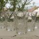Set of 6 crystal wine glasses from daum, sorcy model.