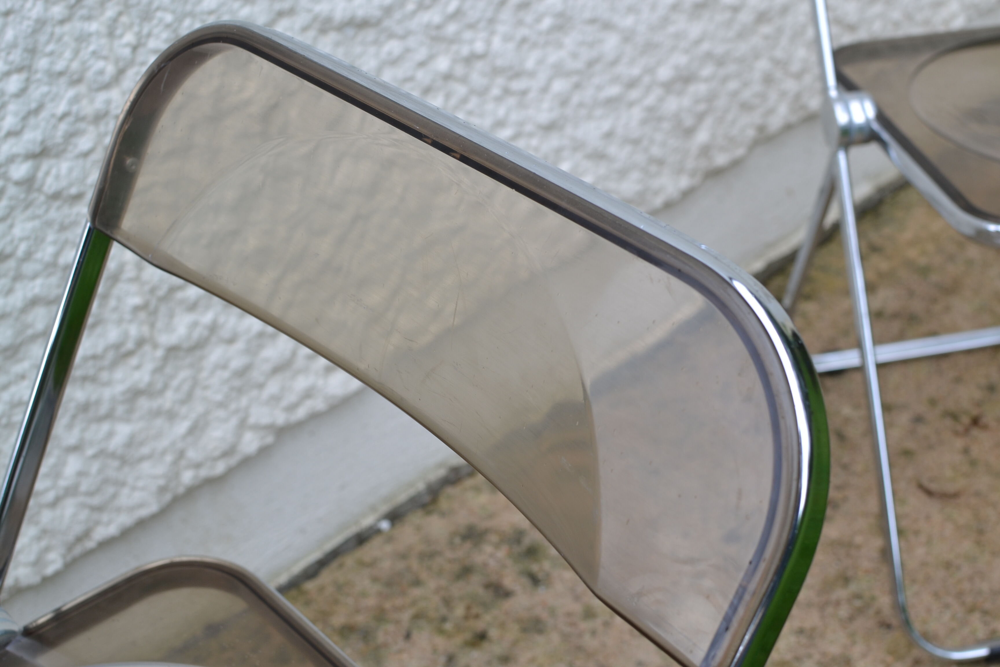 Plia chairs by Giancarlo Piretti for Castelli 1970