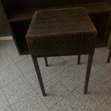 Pair of vintage industrial metal side tables
