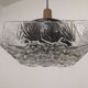 Square glass pendant light by Limburg, Germany circa 1970