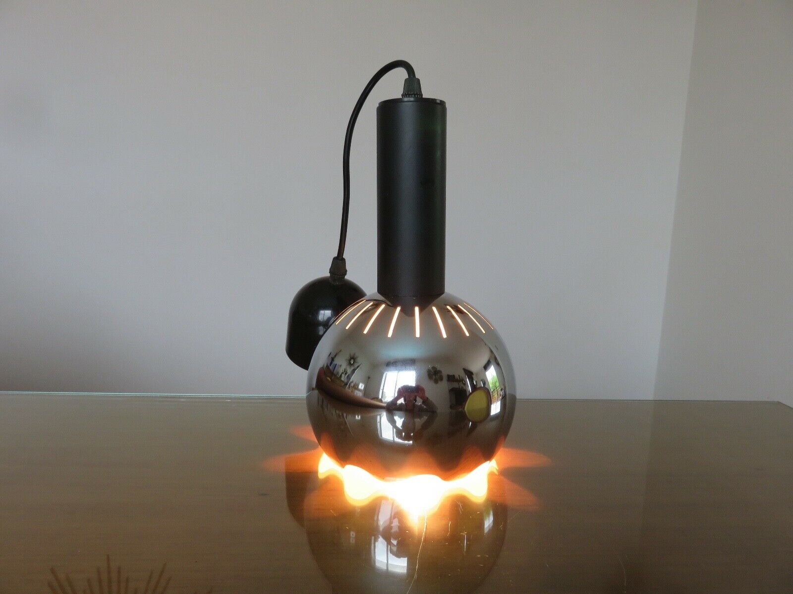 Chrome metal suspension 70s