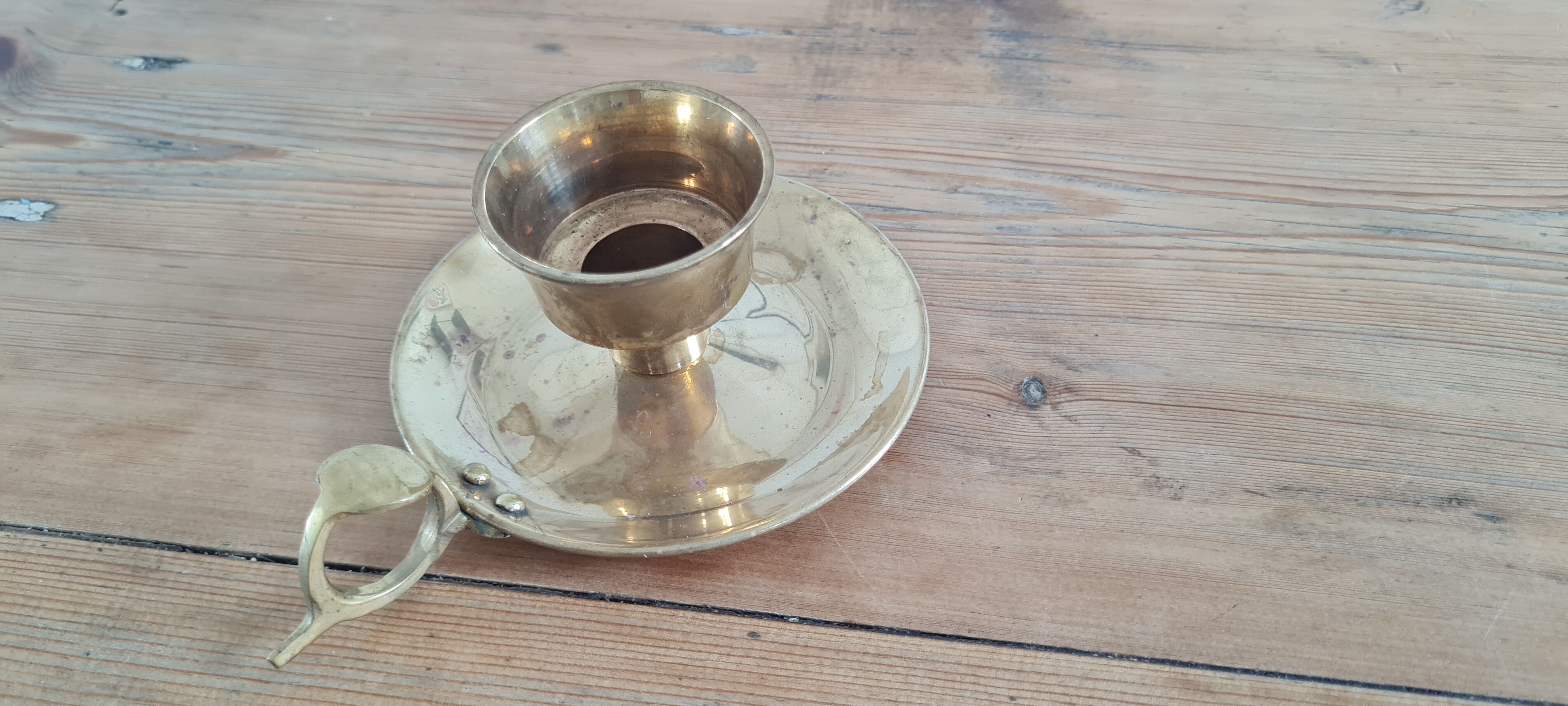 Brass candle holder