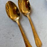 Vintage golden teaspoons