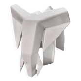 Cubist animal sculpture Ceramic elephant signed Rodrigo Solorzano