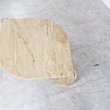 Vintage travertine coffee table, 1970s