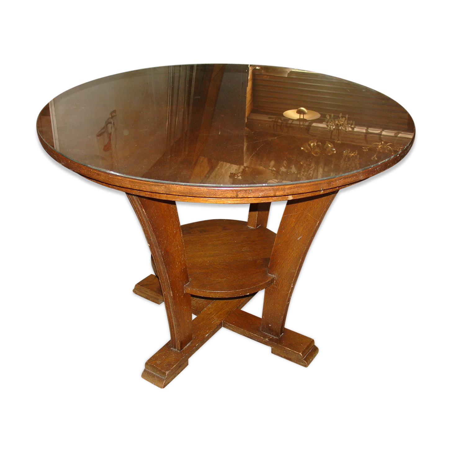 Art Deco period oak side table