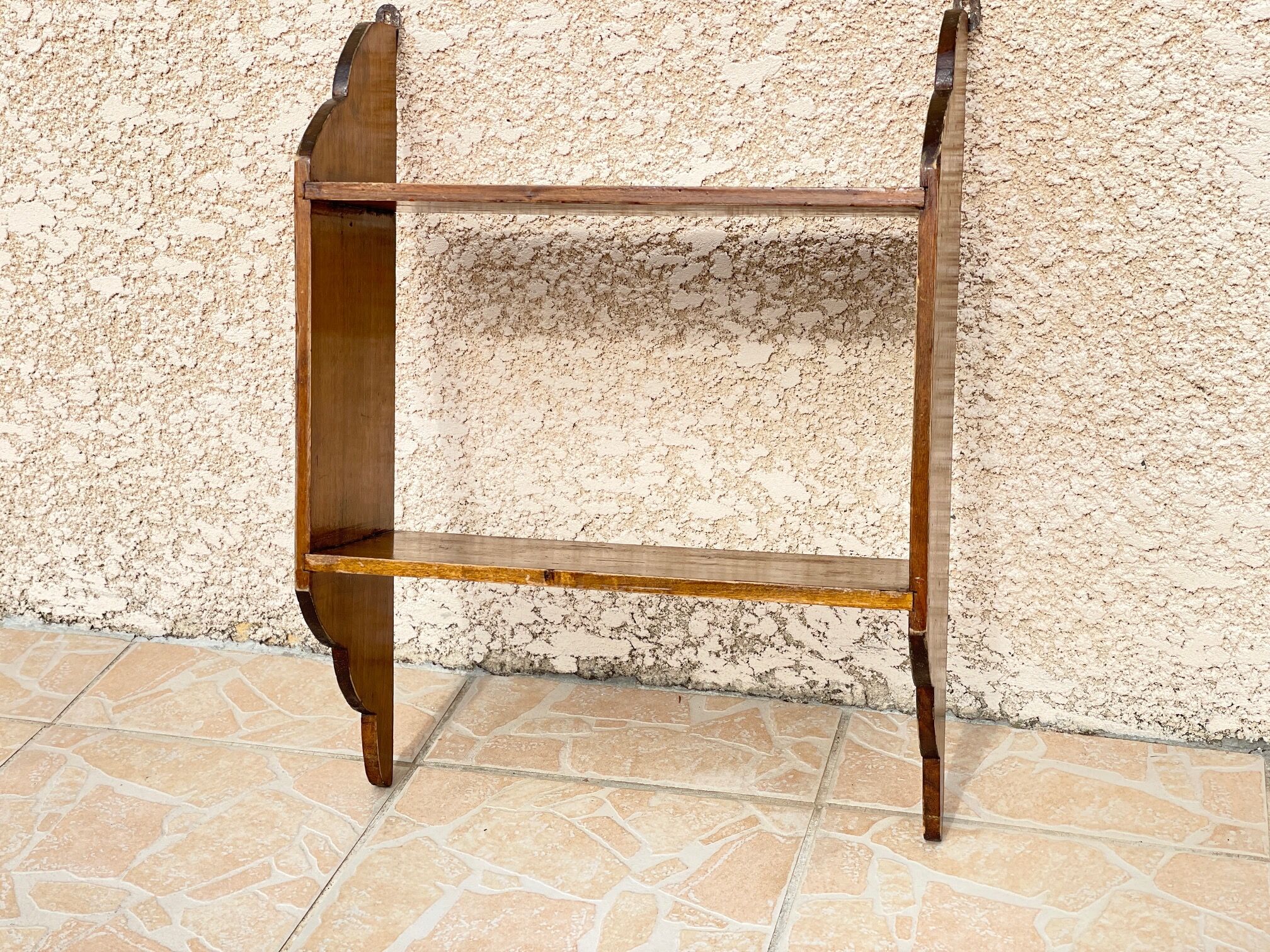 Old wooden wall shelf
