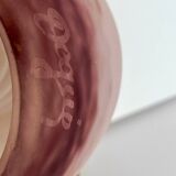Pair of wall lights by Degué in marbled glass