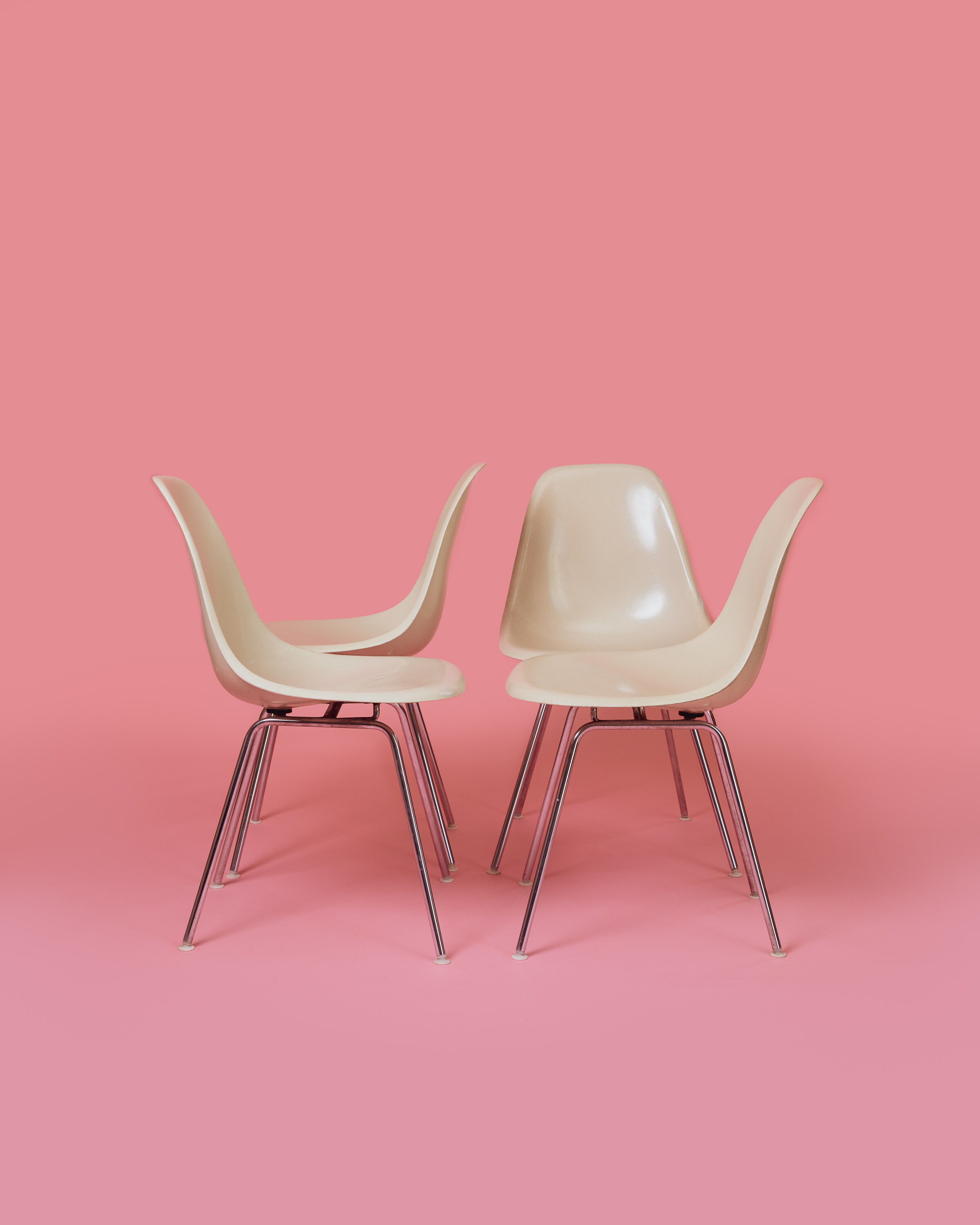 4 Herman Miller DSX chairs by Charles & Ray Eames 1970