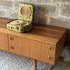 Scandinavian low sideboard in teak, 1970.