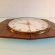 Brown formica clock by Japy 60s-70s