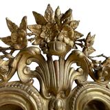 Oval Mirror Louis XV gilded wood