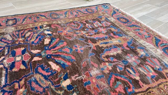 Oriental art deco carpet 123cm x 200cm