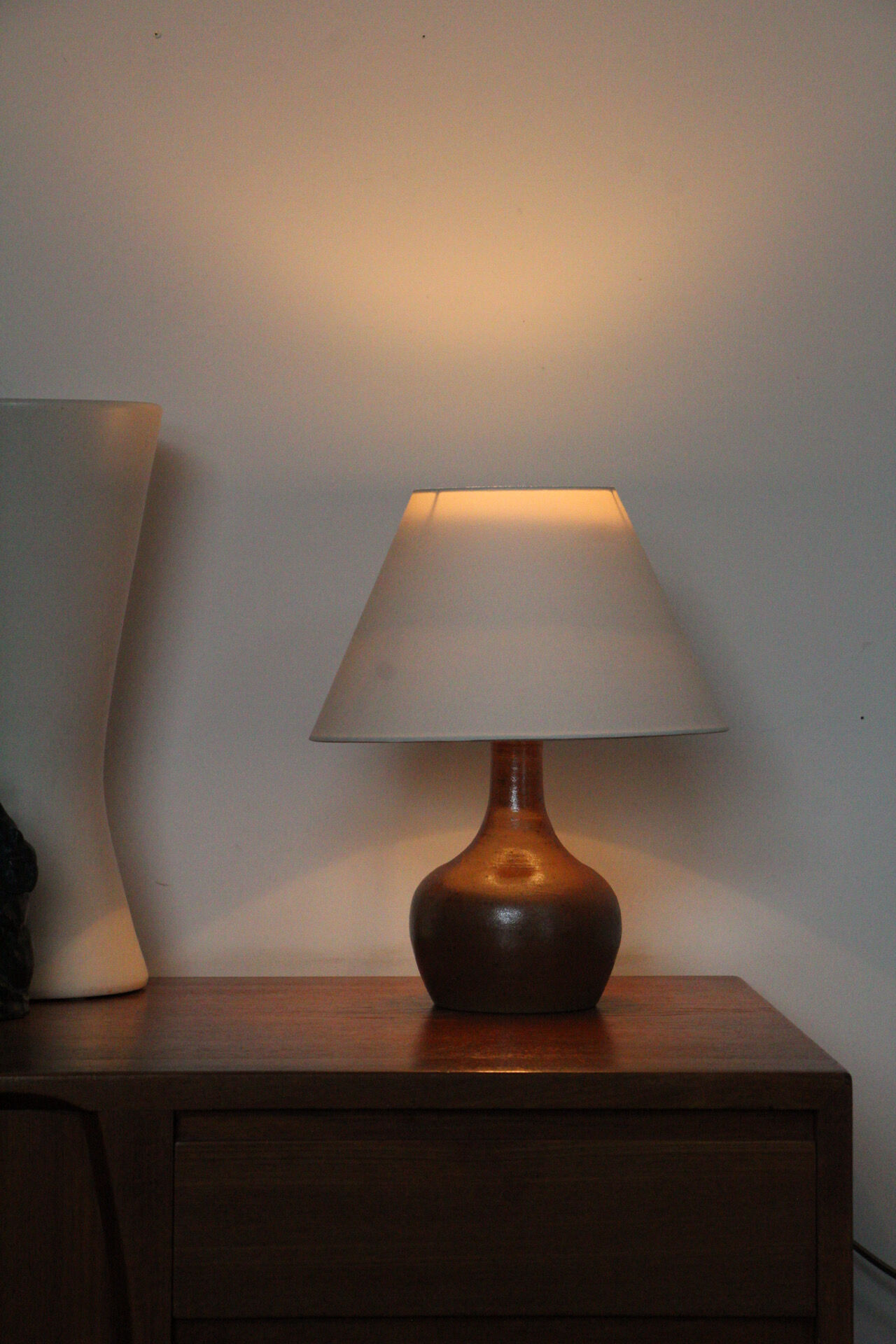 Lampe à poser grès pyrité La Borne 1980