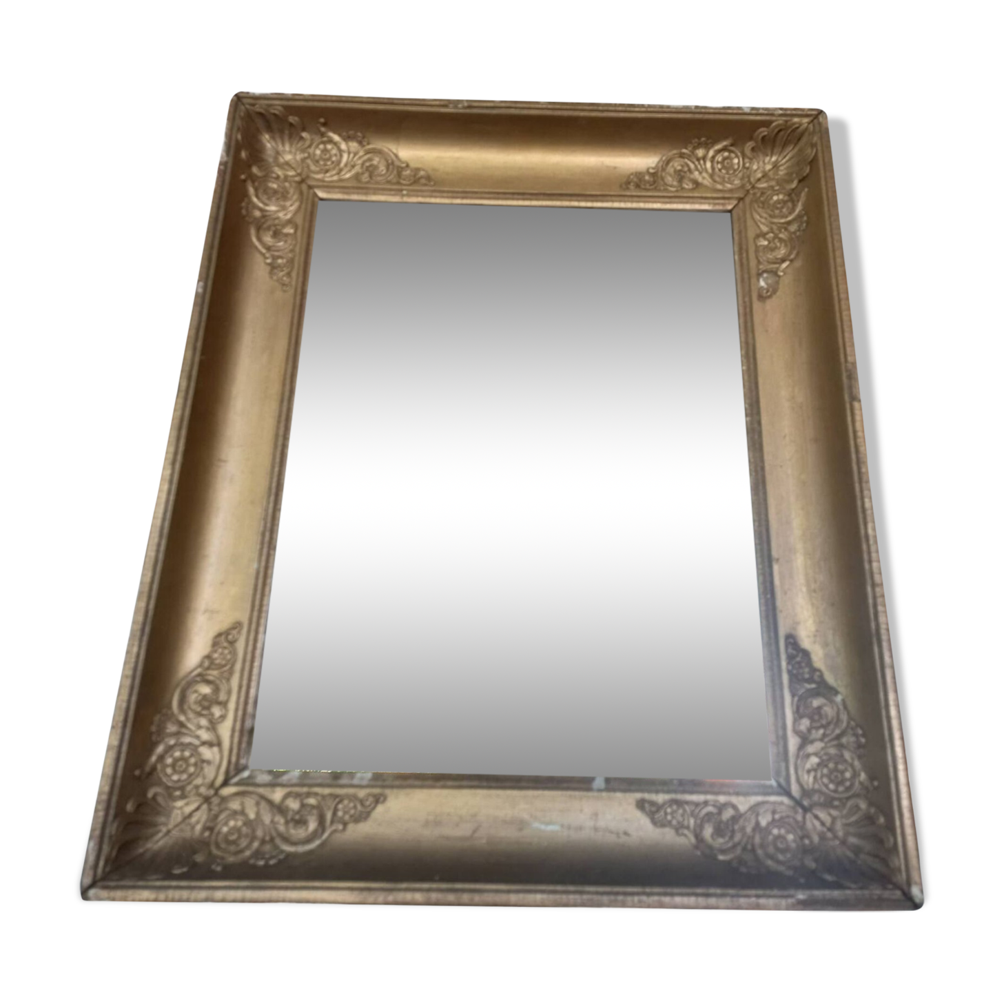 Old gilded wood mirror late 18th century early 19th century