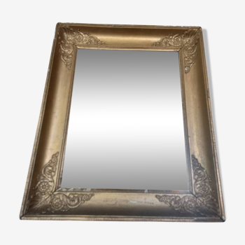 Old gilded wood mirror late 18th century early 19th century