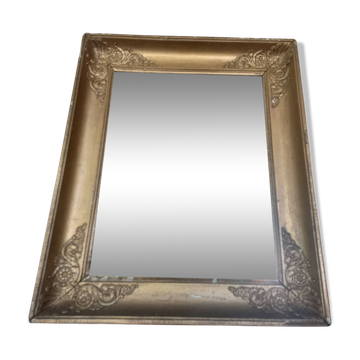 Old gilded wood mirror late 18th century early 19th century