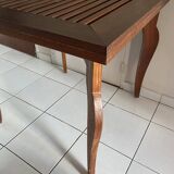 Square side table, exotic wood