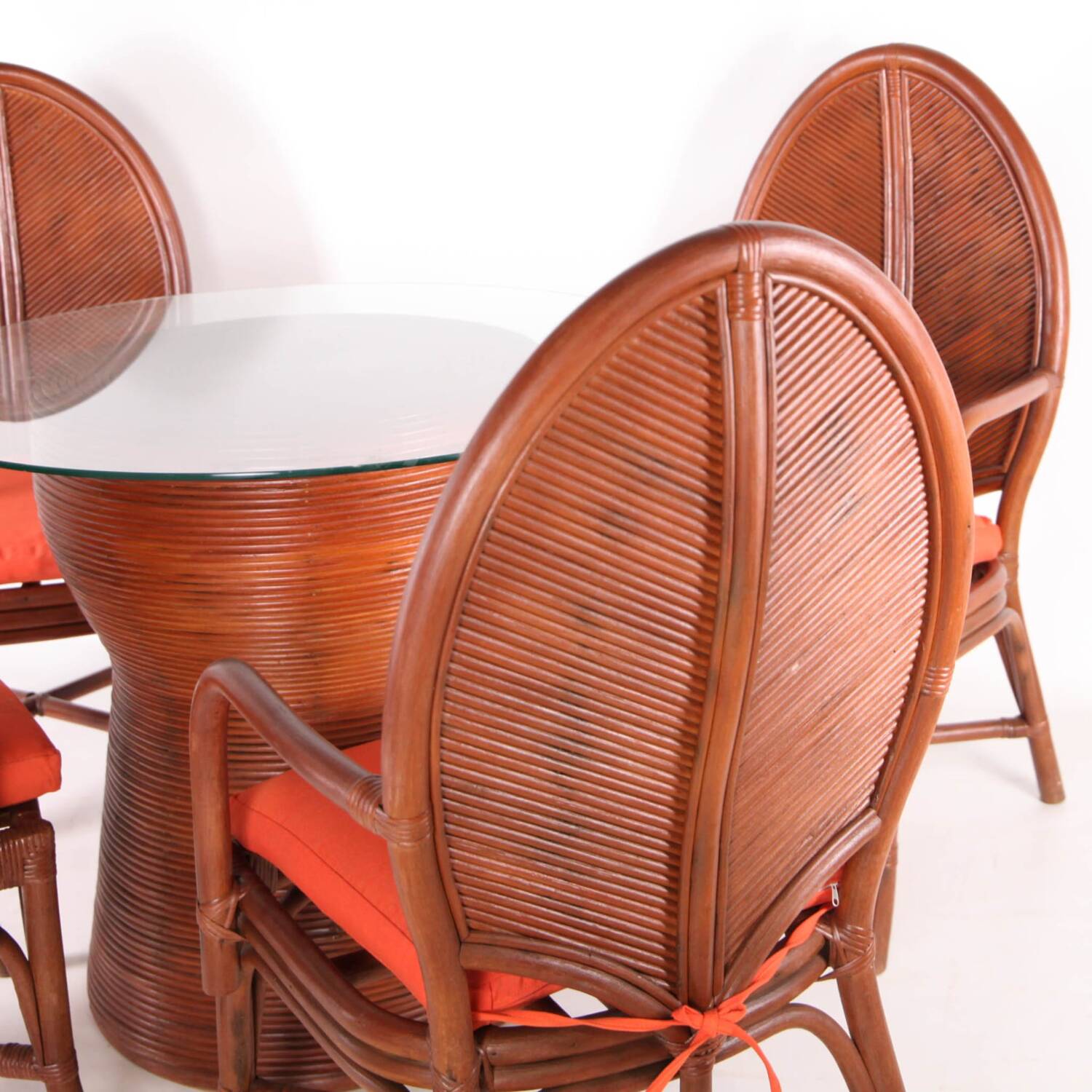 Rattan table and chair set