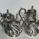 Service à thé et café en métal argenté