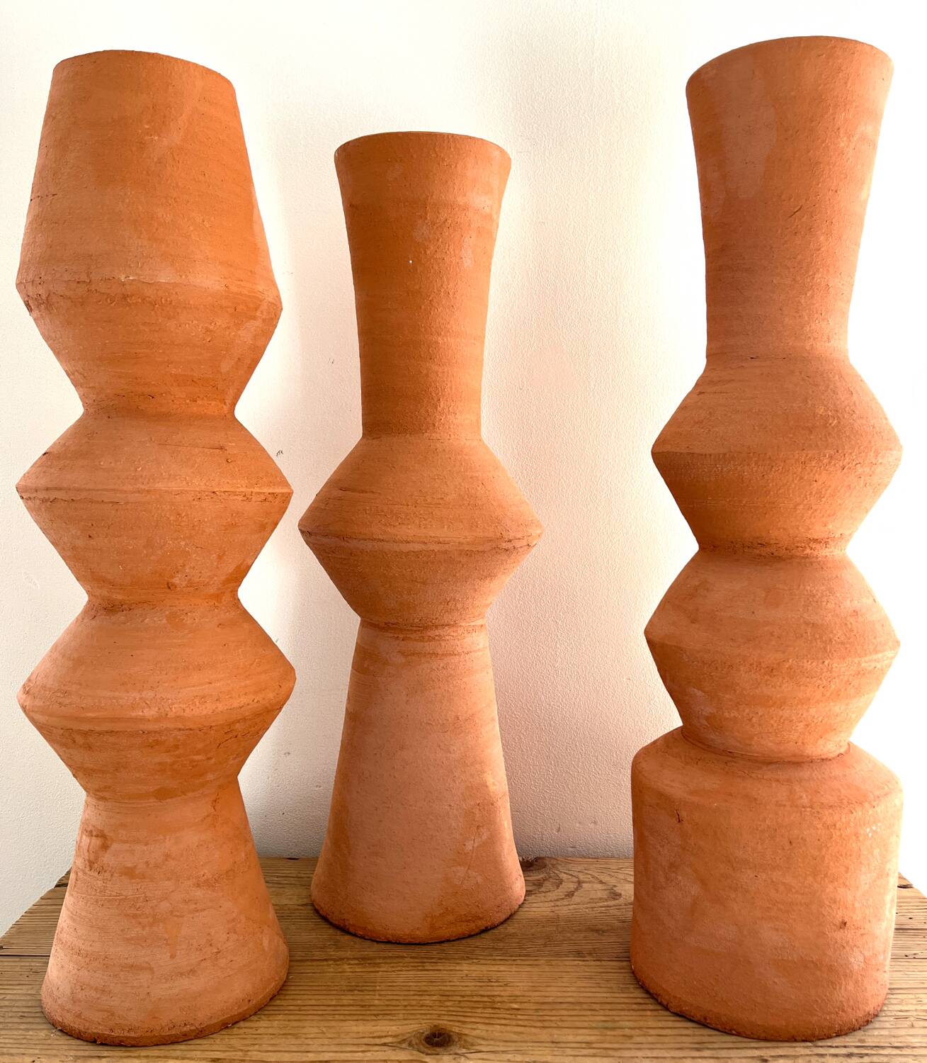 Clay pottery in fired clay