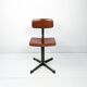 Mid Century Chaise d'école Chaise d'enfant Bois Métal Vintage Rétro Chambre d'enfant Pied Skandi Sca