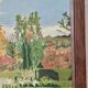 Oil painting on canvas terrace Signed May 1962