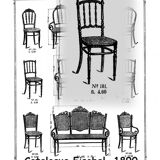 Fischel chair, Napoleon III type Bent wood, circa 1900 - bistro -Canadian-