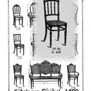 Fischel chair, Napoleon III type Bent wood, circa 1900 - bistro -Canadian-