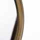 Round mirror, brass frame with décor 37x37cm