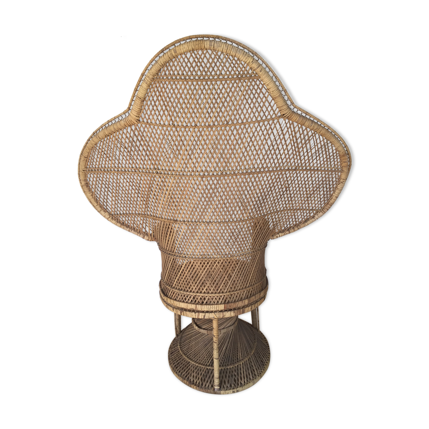 Emmanuelle vintage rattan armchair