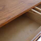Wall bedside or vintage Scandinavian teak floor 1960