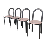 Suite of 4 80s design chairs published by Samo
