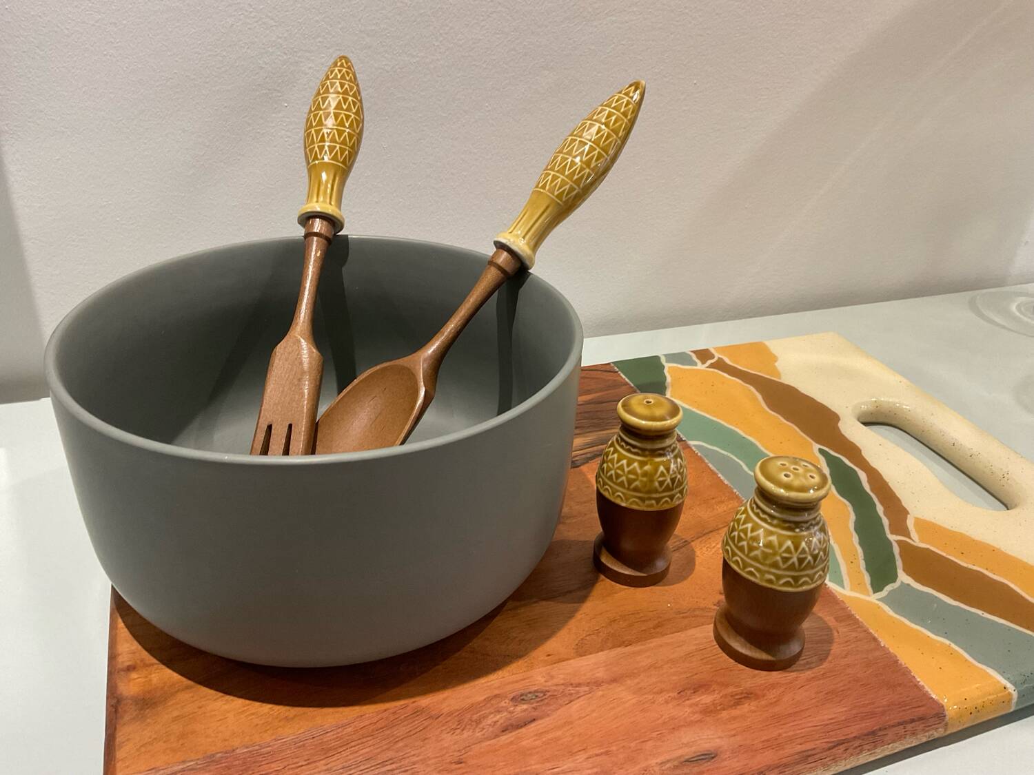 4 piece salad service