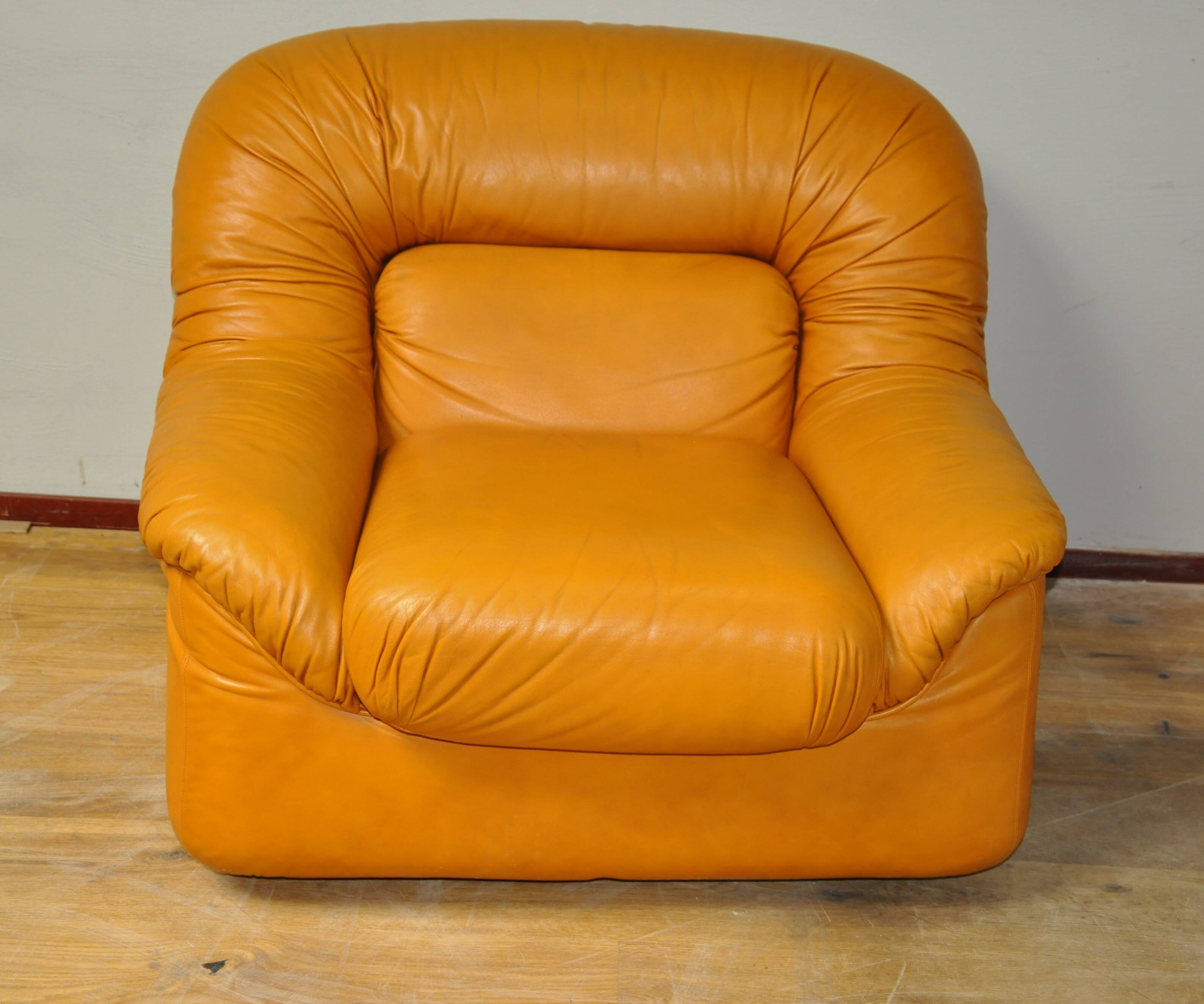 Vintage lederen stoelen