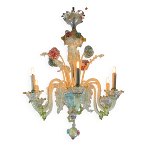 Lustre vénitien en verre