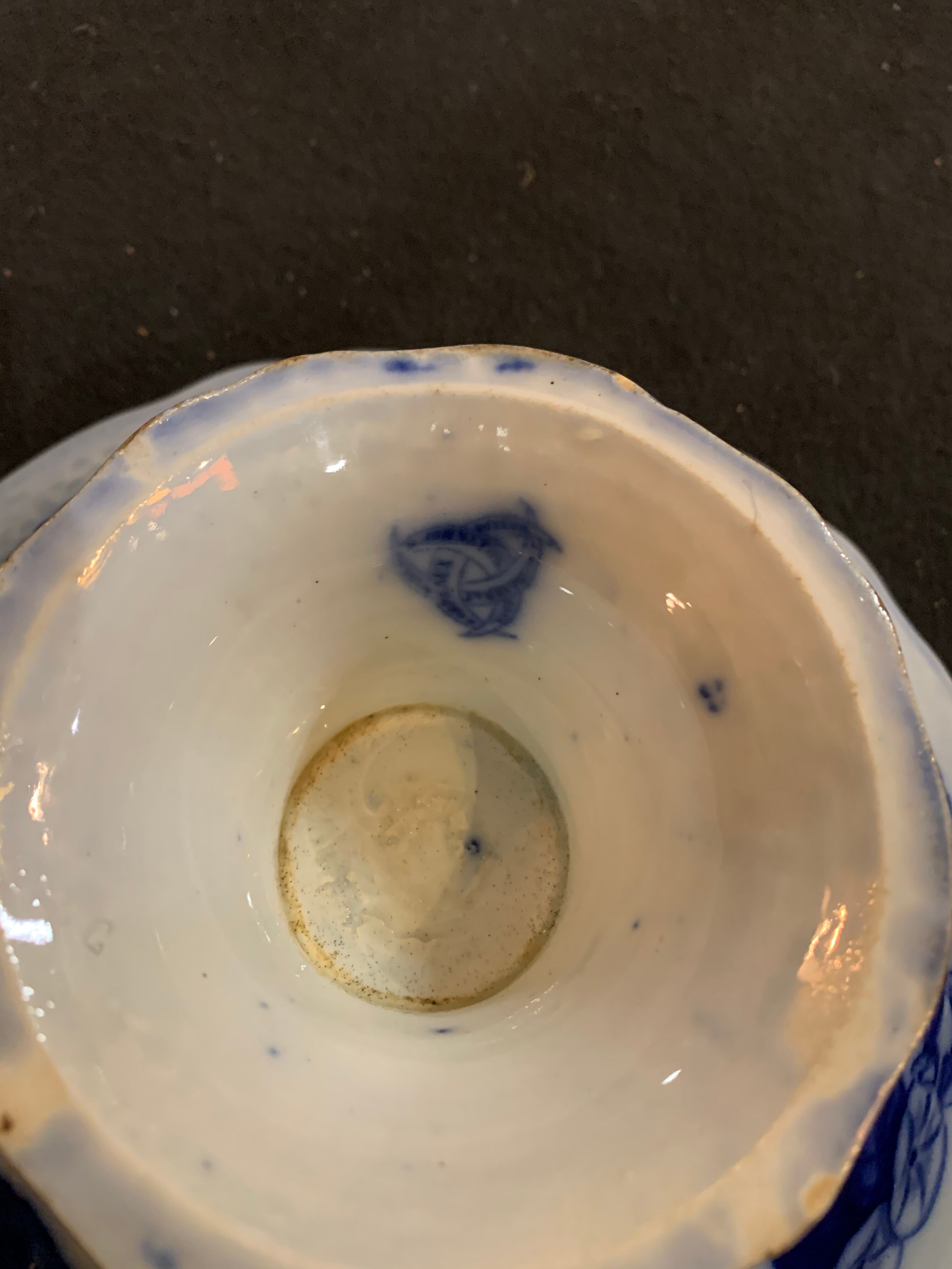 Compotier stamped Vieillard Bordeaux